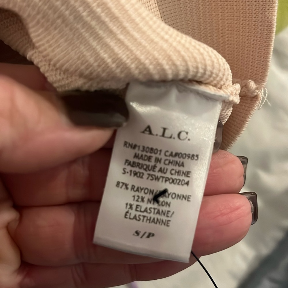 A.L.C. pink Lia Crop Top S - Picture 4 of 5